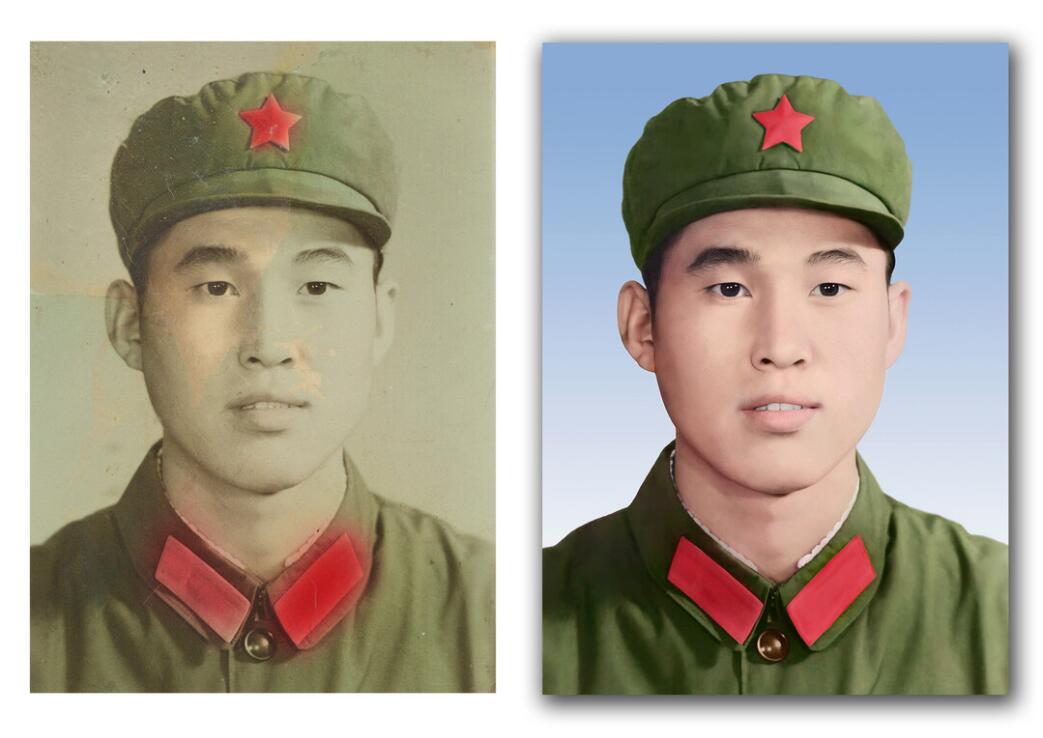 石楼破损照片修复-18